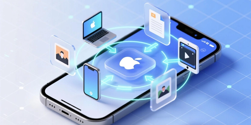 انتقال اطلاعات آیفون به اپل آیدی جدید با امنیت بالا و همگام سازی iCloud